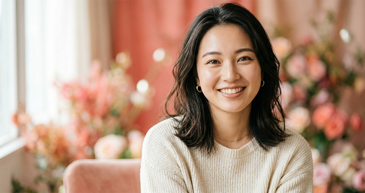 理想の二重を手に入れた女性のポートレート